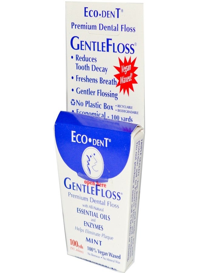 Eco-Dent, Gentle Floss, Mint, 100 Yards (91.44 m - 2pc