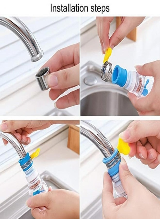 KBS Kitchen tap Extender for Kitchen Sink Shower Filter Faucet 360 Rotating Flexible Water Tap Filter Shower Head Rotatable Nozzle Adapter Kitchen Bathroom Organizer Accessories (SHOWER-TAP-1) - Image 5