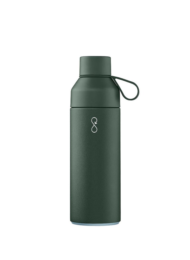Ocean Bottle Eco-Friendly Stainless Steel Reusable Water Bottle Leakproof BPA Free Dishwasher Safe Double Wall Vacuum Insulated Thermos Flask - Forest Green 500 ml - Image 1
