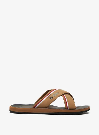 Lee Cooper Men's Cross Strap Flip Flops