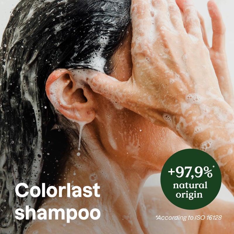 ATTITUDE Colorlast Shampoo, Patchouli and Black Pepper, EWG Verified with Essential Oils, Vegan & Plant-Based, Aluminum Bottle, For Color Treated Hair, 16 Fl Oz - Image 2