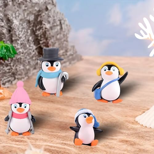VAYINATO® (1 Pcs - Penguin (Random Model) Fish Tank Decoration Toys, Fish Tank Attractive Cute Miniature Decoration for Aquarium,Home Office Desktop Cake Topper Gifts by Petzlifeworld - Image 4