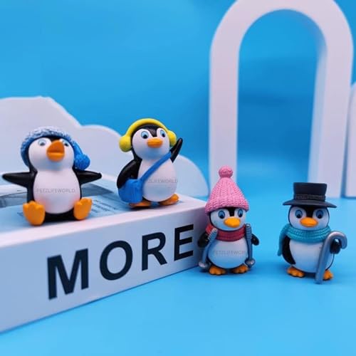 VAYINATO® (1 Pcs - Penguin (Random Model) Fish Tank Decoration Toys, Fish Tank Attractive Cute Miniature Decoration for Aquarium,Home Office Desktop Cake Topper Gifts by Petzlifeworld - Image 2