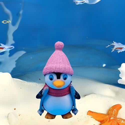 VAYINATO® (1 Pcs - Penguin (Random Model) Fish Tank Decoration Toys, Fish Tank Attractive Cute Miniature Decoration for Aquarium,Home Office Desktop Cake Topper Gifts by Petzlifeworld - Image 1