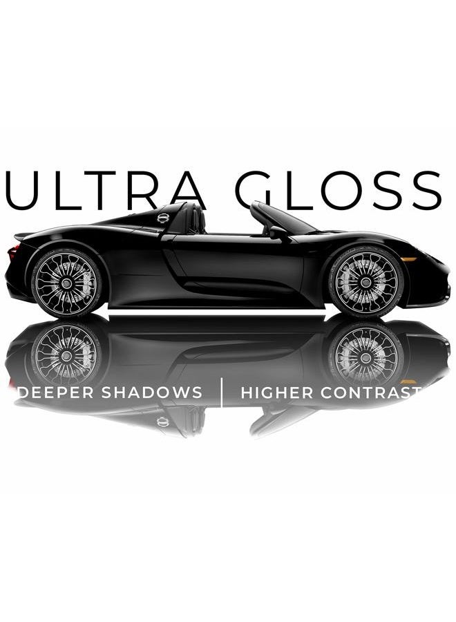VViViD + Ultra Gloss Premium Vinyl Car Wrap Film (3ft x 5ft, Gloss Piano Black) - Image 2