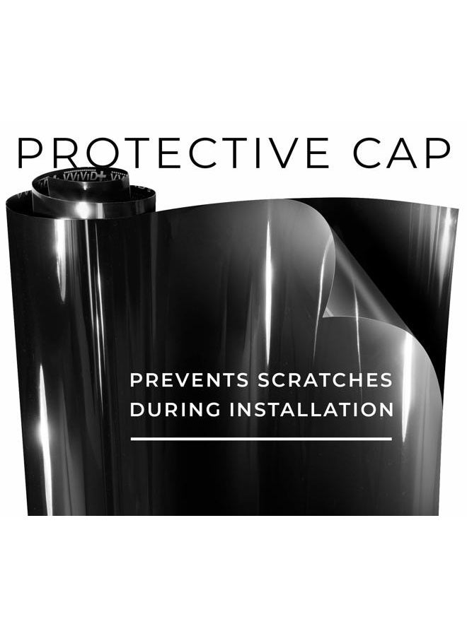 VViViD + Ultra Gloss Premium Vinyl Car Wrap Film (3ft x 5ft, Gloss Piano Black) - Image 4