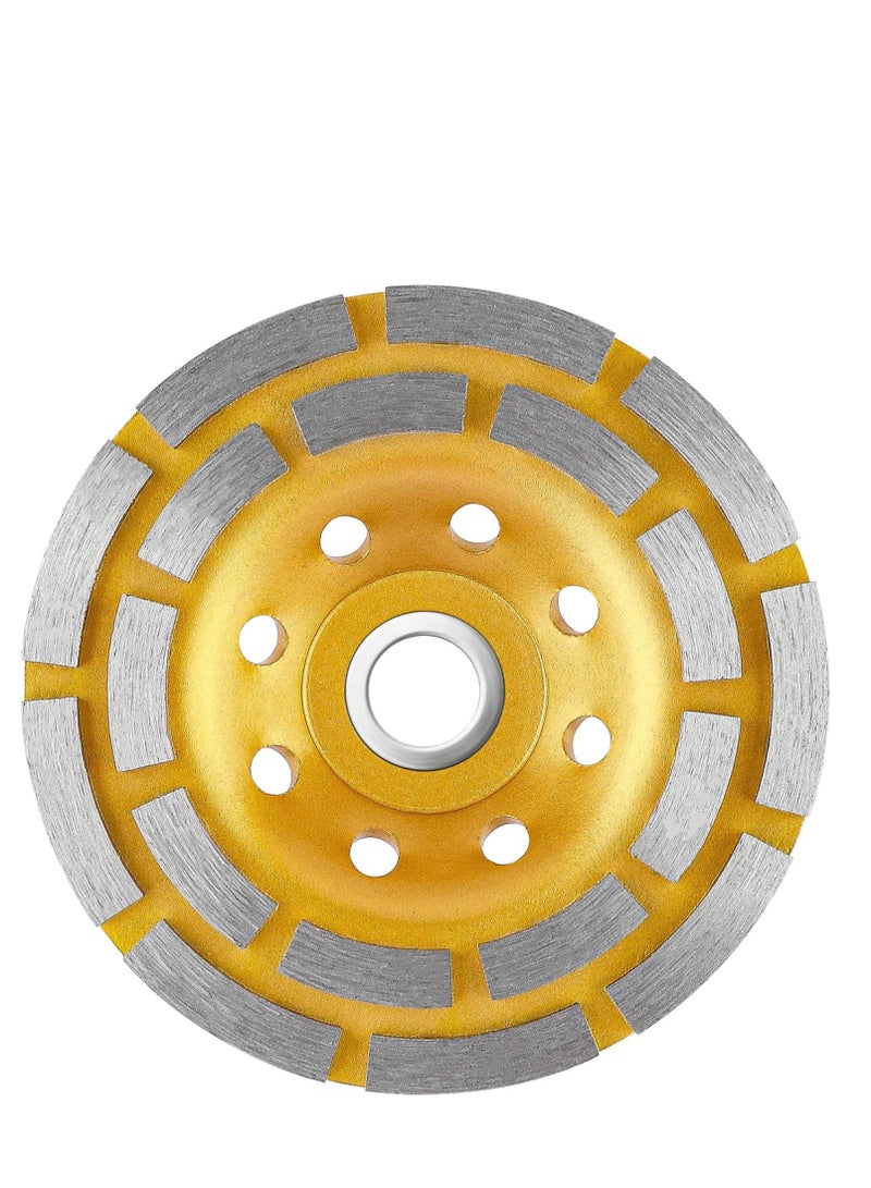 Concrete Stone Ceramic Turbo Diamond Grinding Cup Wheel Wheels Heavy Duty for Cement Marble Rock Granite Surface Aggressive Polishing 115mm - Image 1