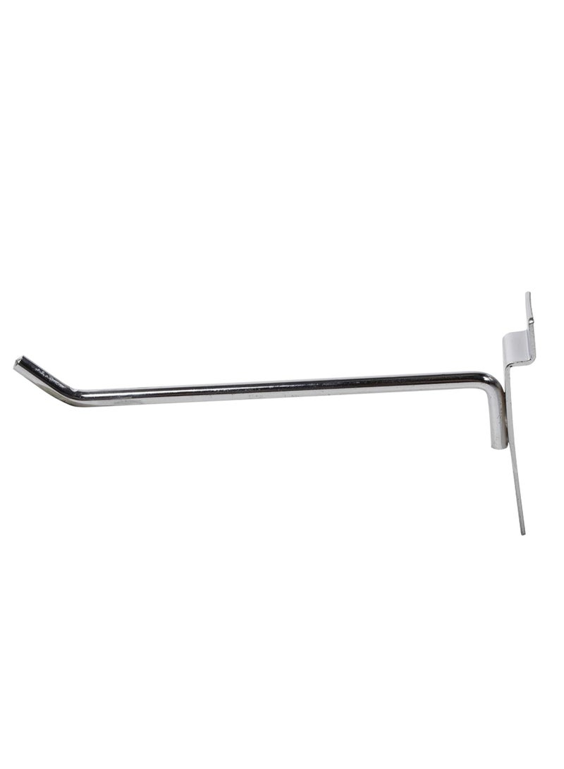 NJM Slatwall Hooks - 12-Pack 4-Inch and 6-Inch Assorted Board Display Hooks for Panel, Single Rod Heavy Duty Metal Slatwall Hooks, For Retail Display - Image 3