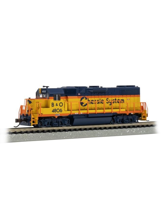 Bachmann Trains - GP38-2 DCC Ready Diesel Locomotive - Chessie System® #4806 with Dynamic Brakes - N Scale