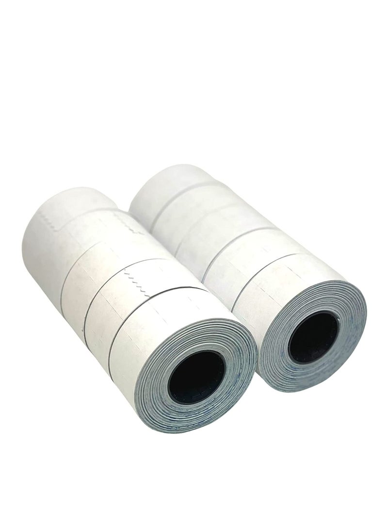 ATLAS 10-Piece Two-Line Print Price and Date Label Rolls White 