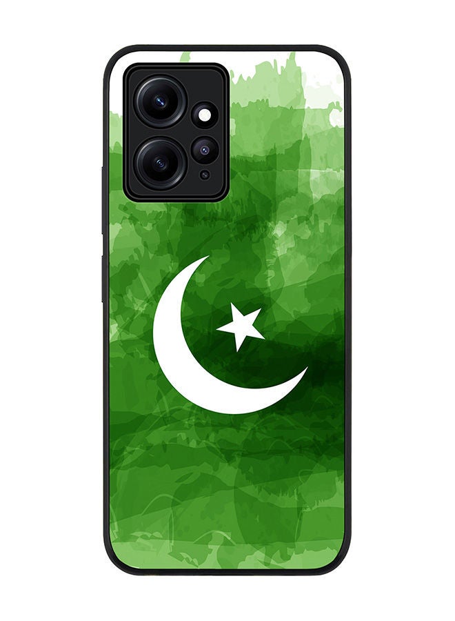 Stylizedd Rugged Black edge case for Redmi Note 12 4G Slim fit Soft Case Flexible Rubber Edges Anti Drop TPU Gel Thin Cover - Crescent Green - Image 1