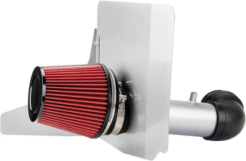 ZonCar Cold Air Intake System 3.5" High Flow Inlet for CAMARO V6 3.6L (2012-2015) - Silver - Image 2