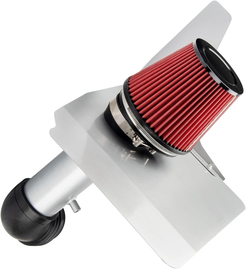 ZonCar Cold Air Intake System 3.5" High Flow Inlet for CAMARO V6 3.6L (2012-2015) - Silver - Image 4