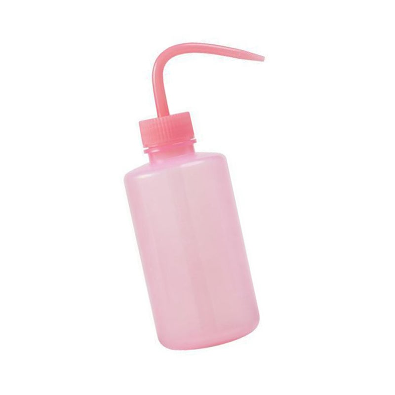 250ML Tattoo Wash Bottle Portable Tattoo Curved Spout Spray Bottle Plastic Squeeze Bottle Tool Pink - Image 2