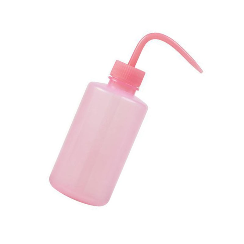 250ML Tattoo Wash Bottle Portable Tattoo Curved Spout Spray Bottle Plastic Squeeze Bottle Tool Pink - Image 3