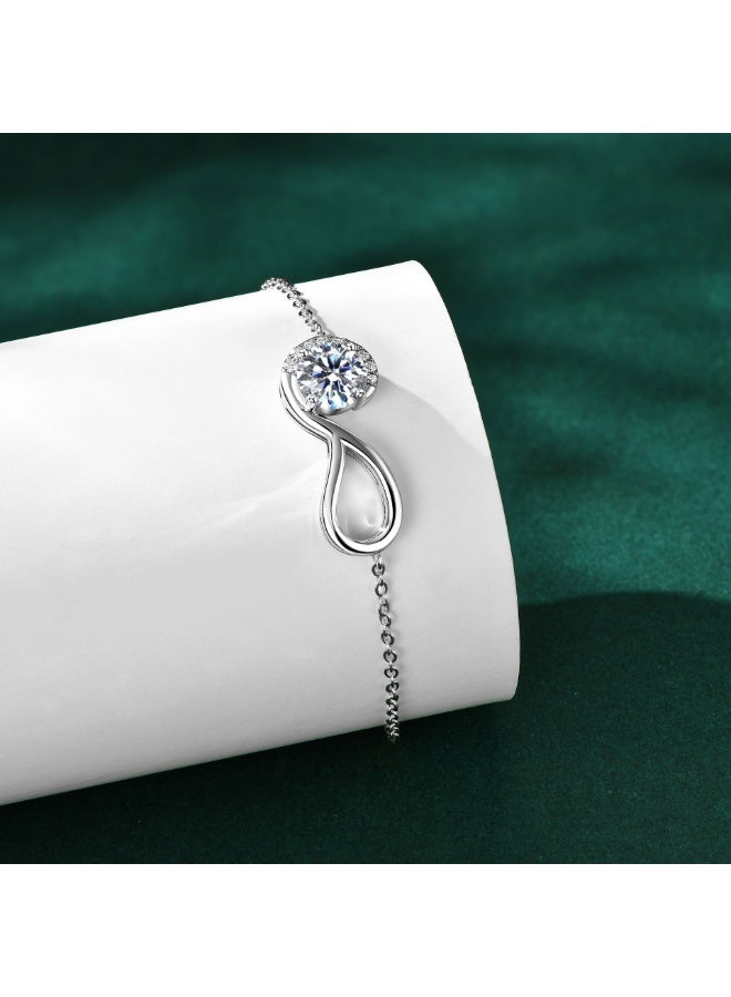 KUYING New Infinite Eternal Unscented Mosan Diamond Bracelet - Image 4