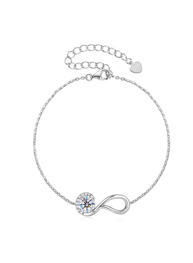 KUYING New Infinite Eternal Unscented Mosan Diamond Bracelet - Image 1