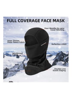 Y&D Ski Mask Balaclava, Cold Weather Scarf, Full Face Cover, Windproof Thermal Winter Neck Warmer Hood for Cycling Hikingskiing, Snowboarding, Motorcycling, Cycling, Riding Men Women  - Image 2