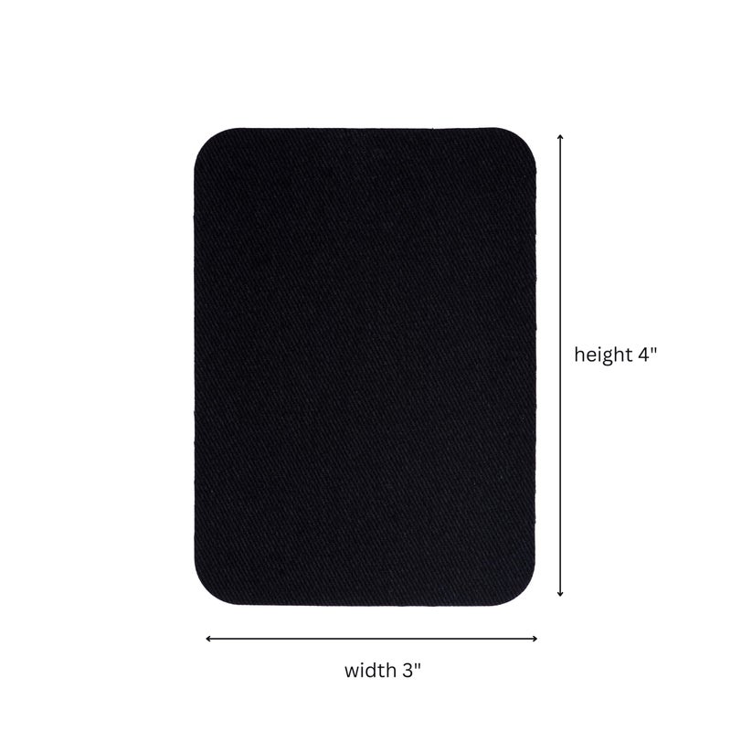 Johnson Smith Johnson & Smith Iron On Patches - 12-Piece Iron On Patch for Clothing, Pants Repair - Adhesive Fabric Patches in Rectangle Shapes - Easy to Use, No Sewing Needed - Cool Rectangle Patches â€“ Khaki - Image 3