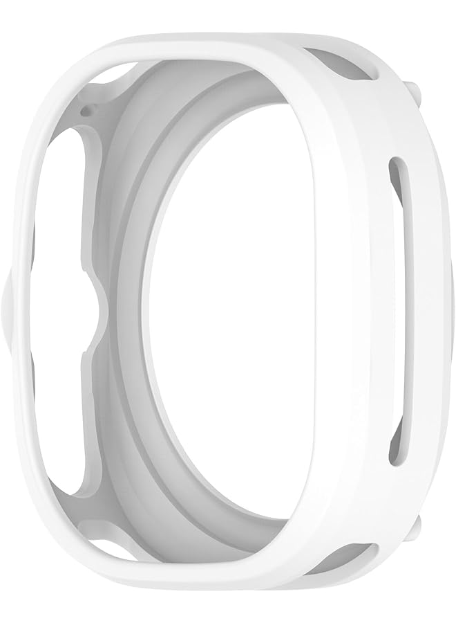 Dado Armor Style Case Protector Compatible With Samsung Galaxy Watch Ultra 47Mm Tpu Half Case Cover White - Image 4