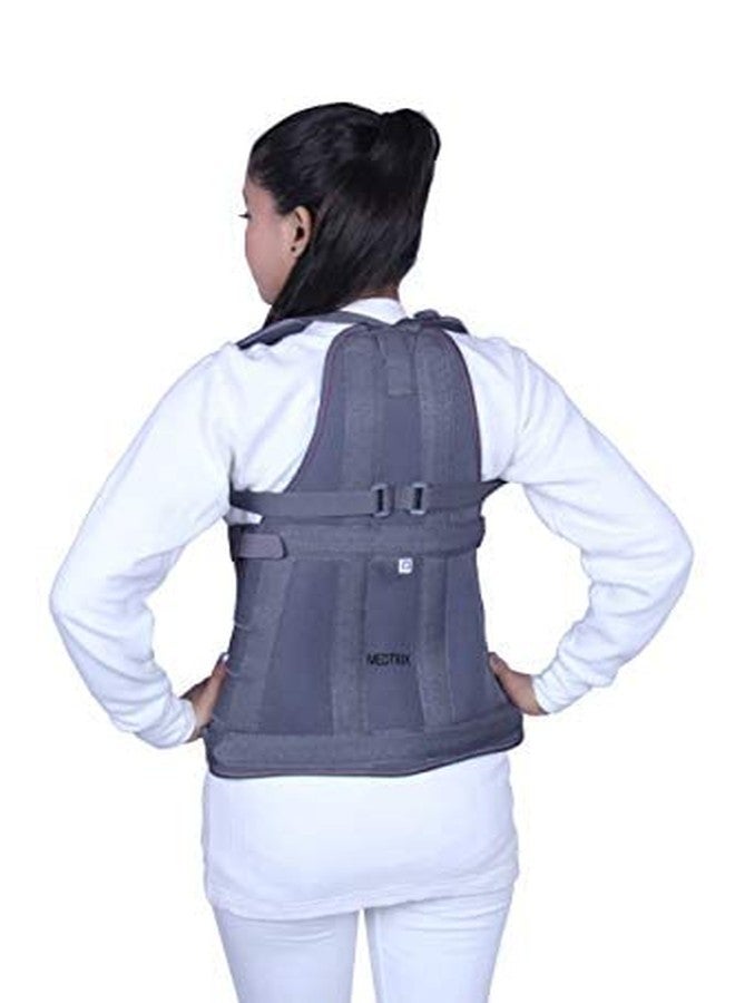 MEDTRIX Dorso Lumbar Spinal Brace Taylor Brace Back Support (Grey) (XL (100 CM TO 110)) - Image 1