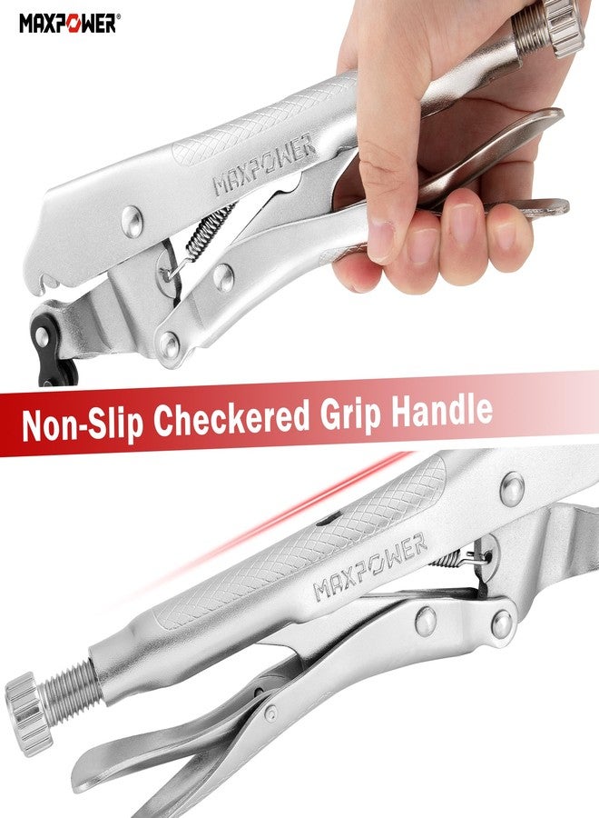 MAXPOWER Locking Chain Clamp, 9-Inch Locking Chain Pliers with 47.2” Chain, 14.2” Diameter, Quick Release - Image 4