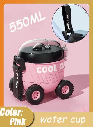 Cartoon Car Shape Children's Water Cup With Safety Lock Straw Mouth And Carrying Rope Stainless Steel Vacuum Insulated Tumbler For Outdoor Use Pink - pzsku/Z76B42A50447A5AD2B5A3Z/45/1748948479/d0651340-25cb-4f6a-8e22-08b685ac3030