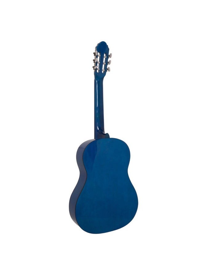 De Salvo CG34BL 3/4 Classical Guitar – Gloss Blue Nylon-String Student Model - Image 2