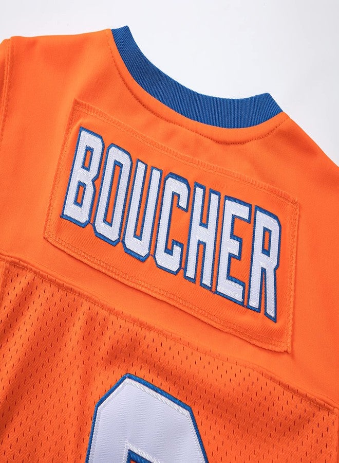 cridpop Youth Bobby Boucher 9 Football Jersey for Kids 90s Theme Party, Cosplay Halloween Orange Large - Image 5