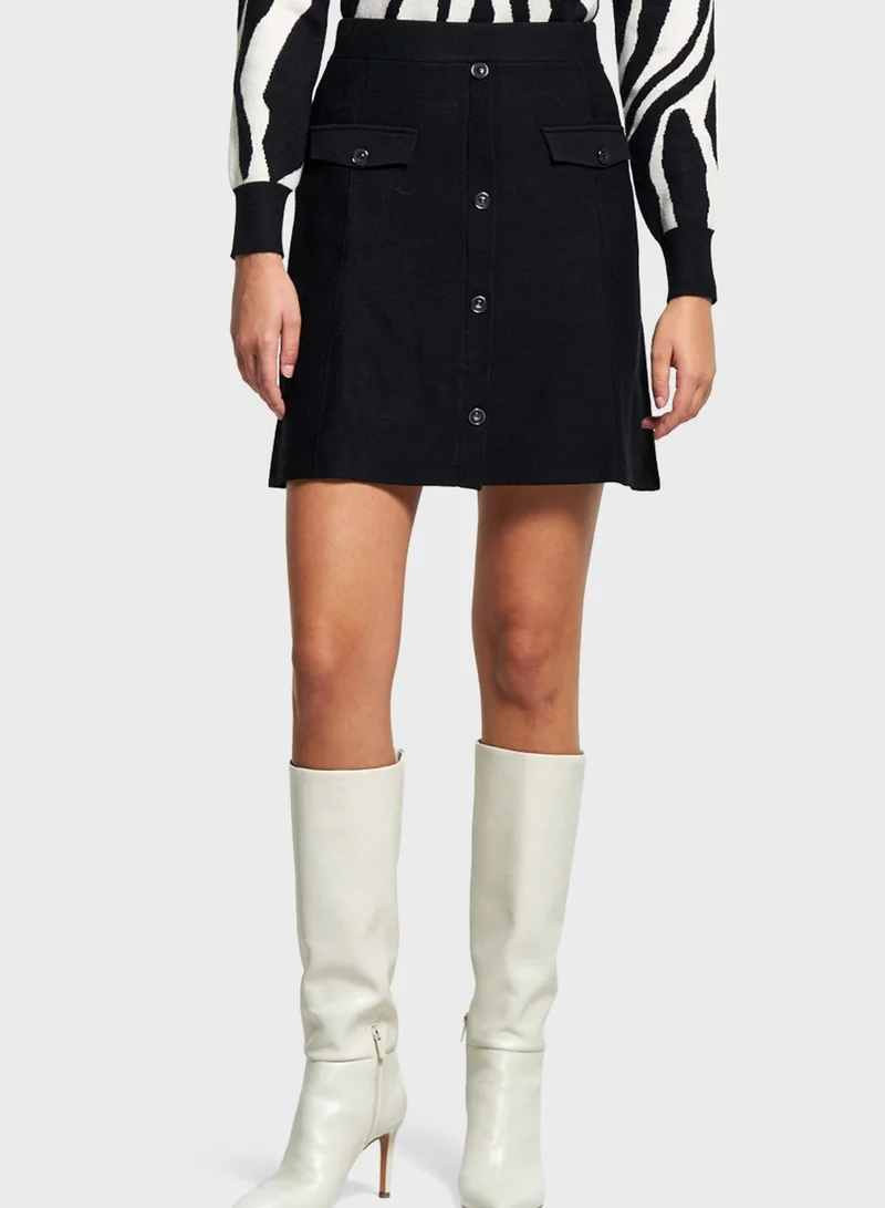 2Xtremz Button Detail Mini Skirt