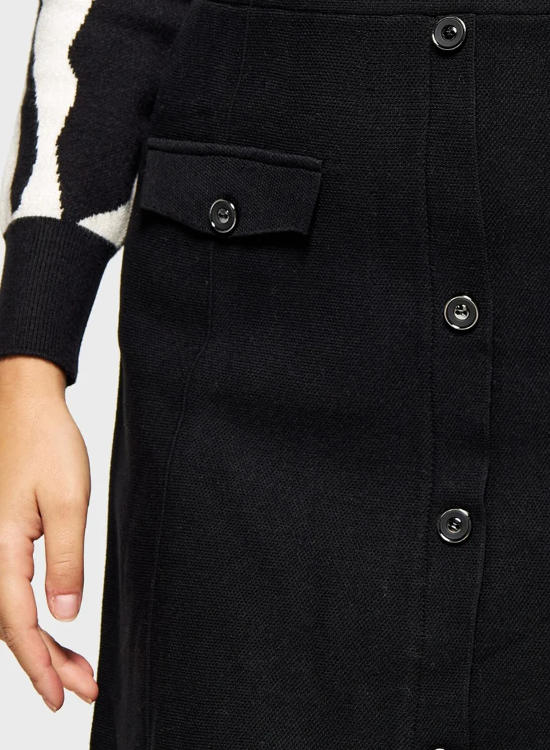2Xtremz Button Detail Mini Skirt