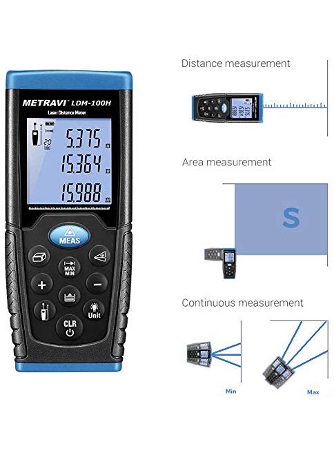 METRAVI Metravi LDM100H Laser Distance Meter  - Image 5