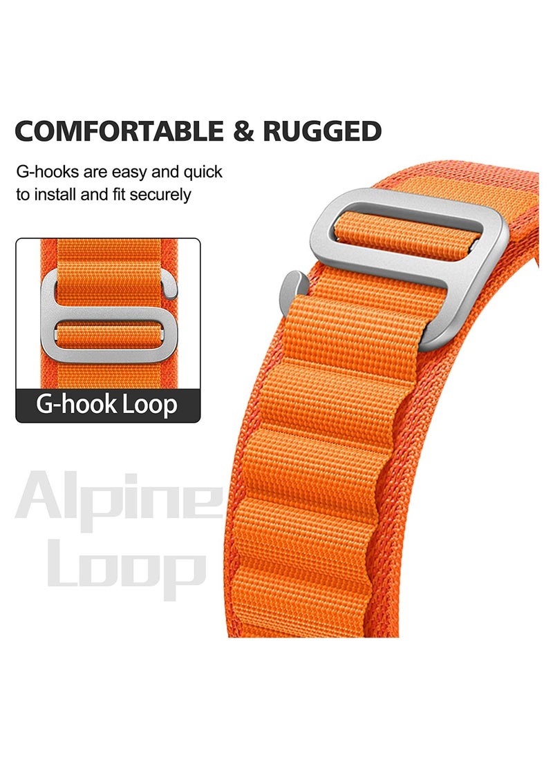 Generic - Alpine Loop Band for Apple Watch Ultra 1/2 49mm 46mm 45mm 44mm 42mm, Nylon Woven Sport Strap Compatible with iwatch Series 10 9 8 7 6 5 4 3 2 1 SE - Image 1