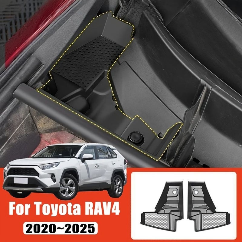 Black Air Intake Cover Compatible With Toyota RAV4 Wildlander From 2020 To 2025 Perfect Fit Easy To Install SUV Front Grille Guard Keeps Engine Area Clean Stops Leaves And Debris Entry - Image 1