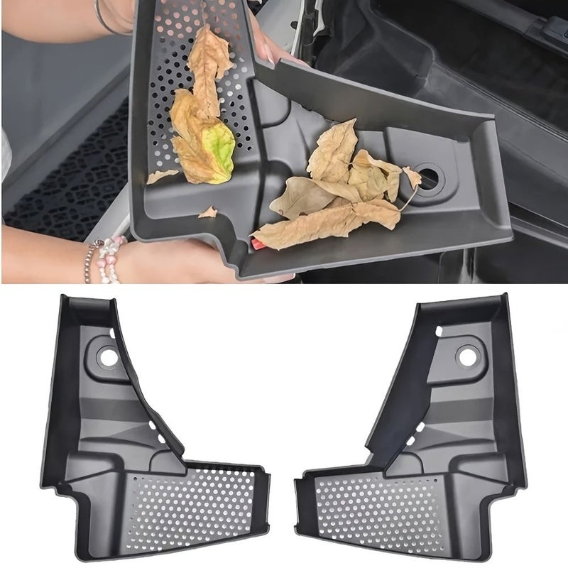 Black Air Intake Cover Compatible With Toyota RAV4 Wildlander From 2020 To 2025 Perfect Fit Easy To Install SUV Front Grille Guard Keeps Engine Area Clean Stops Leaves And Debris Entry - Image 2