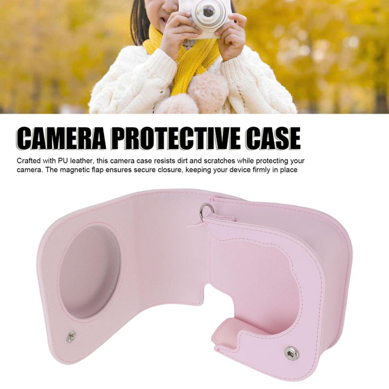 Protective Case For Mini12 And Mini11 PU Leather With Adjustable Shoulder Strap Light Pinkish - Image 3