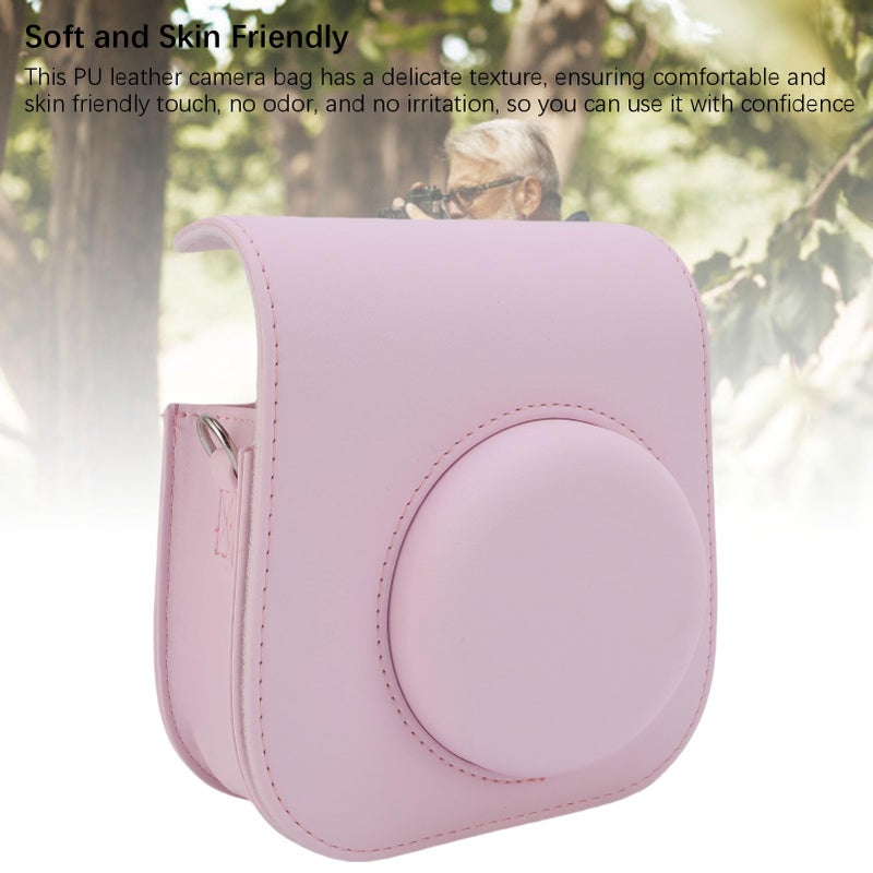 Protective Case For Mini12 And Mini11 PU Leather With Adjustable Shoulder Strap Light Pinkish - Image 4