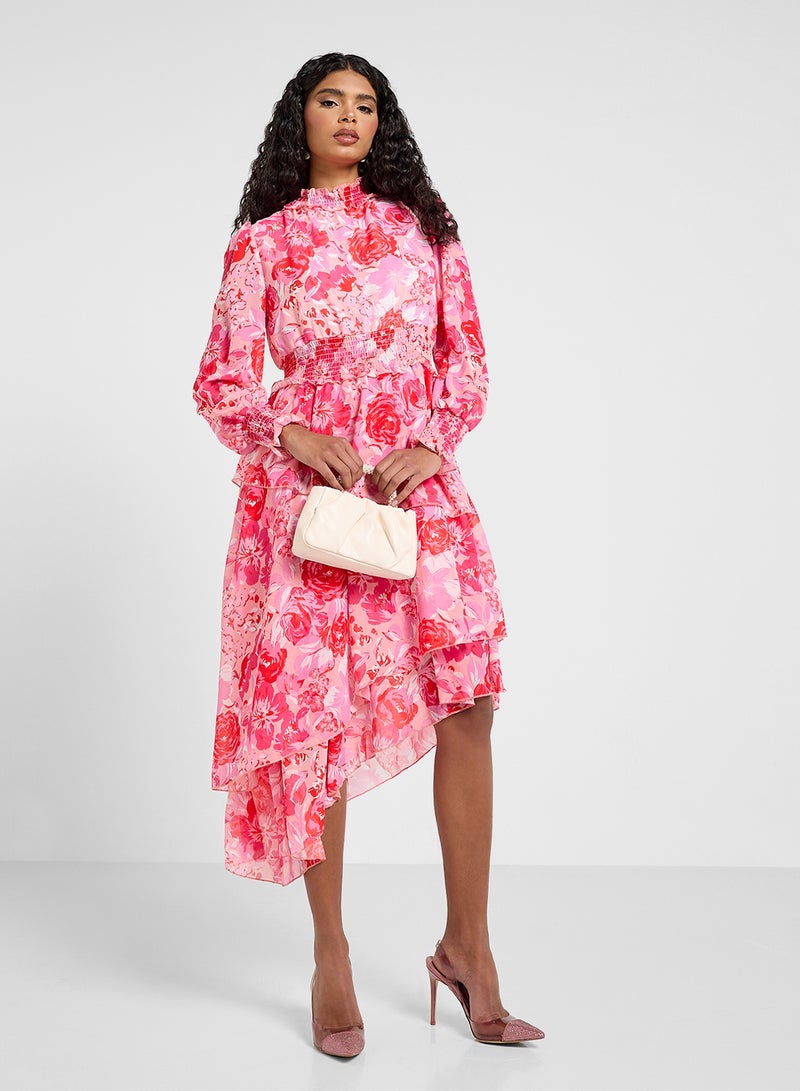 Floral Ruffle Dress