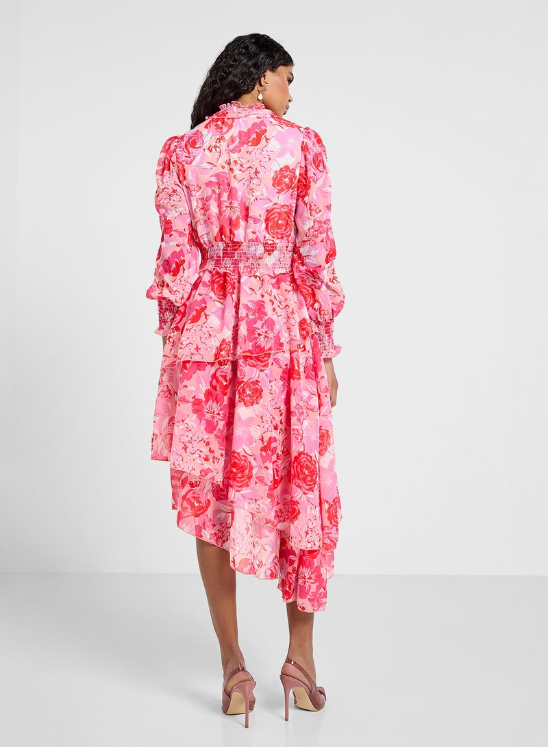 Floral Ruffle Dress