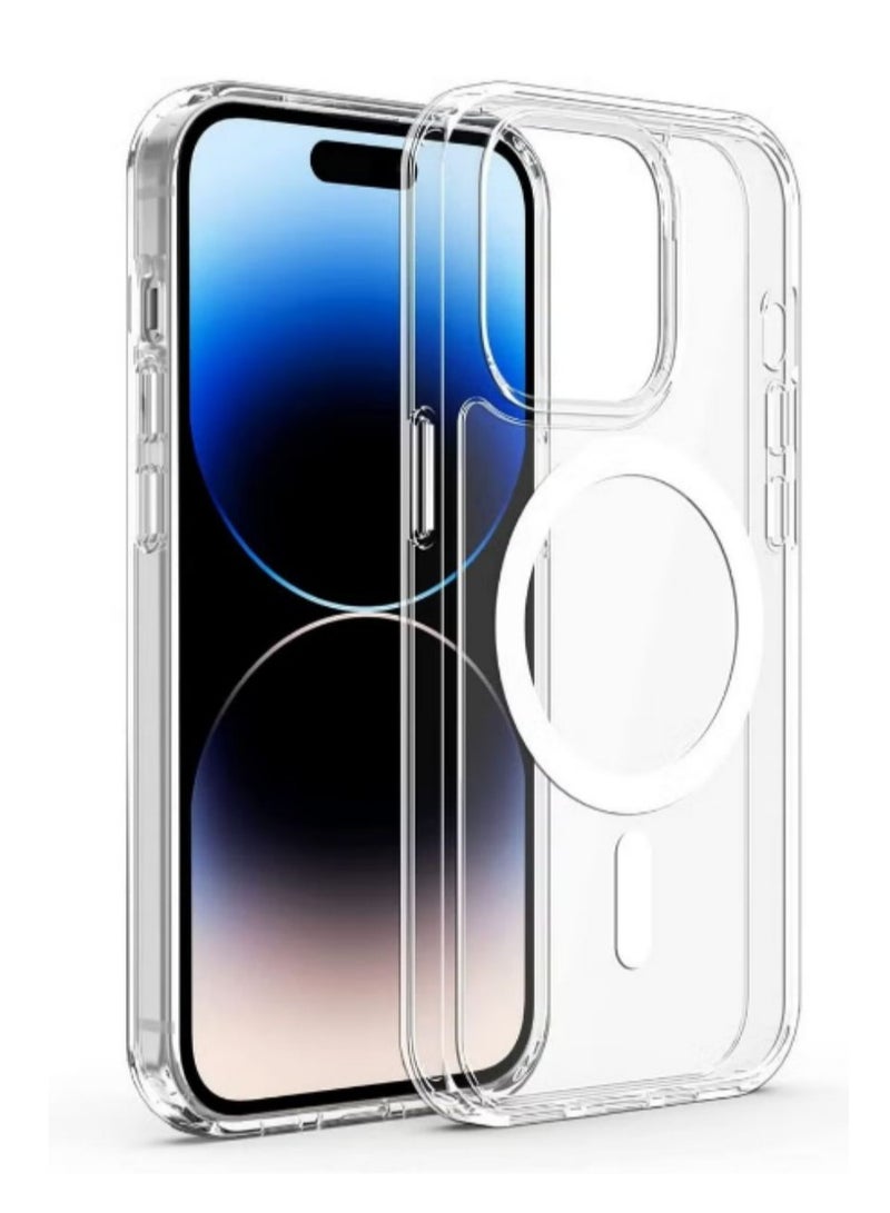 15 Pro Max Magsafe Case Clear【N52 Stronger Magnets】【Shockproof Military-Grade Protection】Anti-Yellow&Anti-Scratch, Ultra Slim, Magnetic Magsafe Cover for iPhone 15 Pro Max 6.7inch Clear Clear  - Image 1