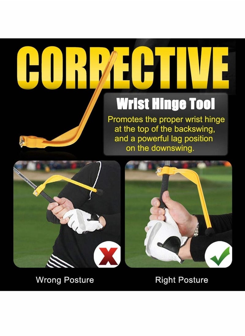 Generic Golf Swing Training Aids Set, Golf Swing Trainer with Arm Band, Wrist Brace Band, Elbow Correction, Wrist Hinge Trainer, Leg Rod Corrector for Men Women Golfer Golf Swing Training Improve Golf Level - Image 3