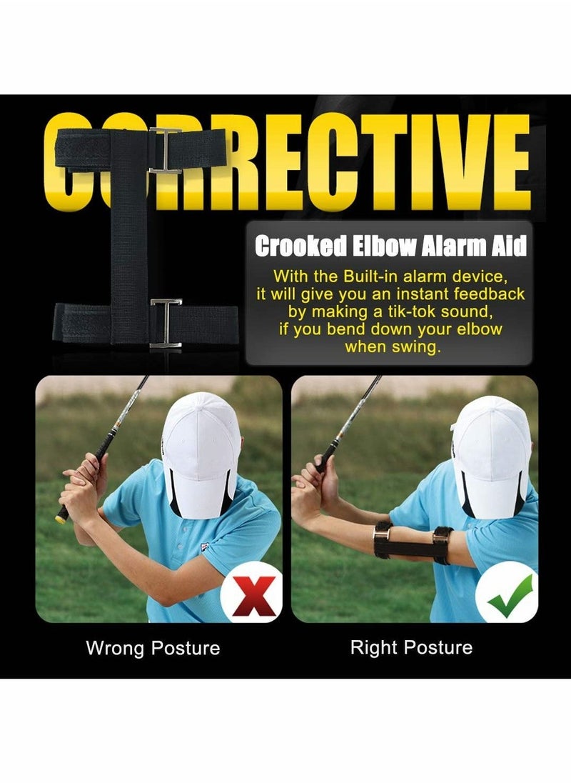 Generic Golf Swing Training Aids Set, Golf Swing Trainer with Arm Band, Wrist Brace Band, Elbow Correction, Wrist Hinge Trainer, Leg Rod Corrector for Men Women Golfer Golf Swing Training Improve Golf Level - Image 5