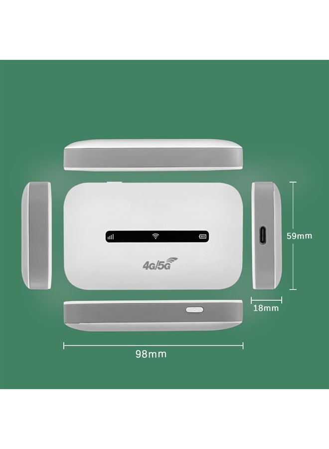 نقطة اتصال WiFi محمولة 4G LTE، بطارية 3000 مللي أمبير، سرعة 150 ميغابت/ثانية، لـ 8 إلى 10 أجهزة، مع فتحة لبطاقة SIM، مناسبة للسفر، المكتب، والمنزل. - Image 3