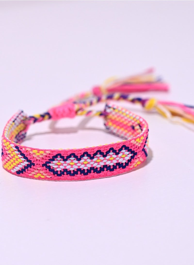 Bohemian Style Hand Woven Bracelet For Men and Women Lucky Friendship Wristband  - Image 1