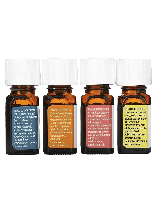 Aura Cacia, Journey Kit, Essential Oil Diffusion Blends, 4 Bottles, 0.25 fl oz (7.4 ml) Each - Image 2