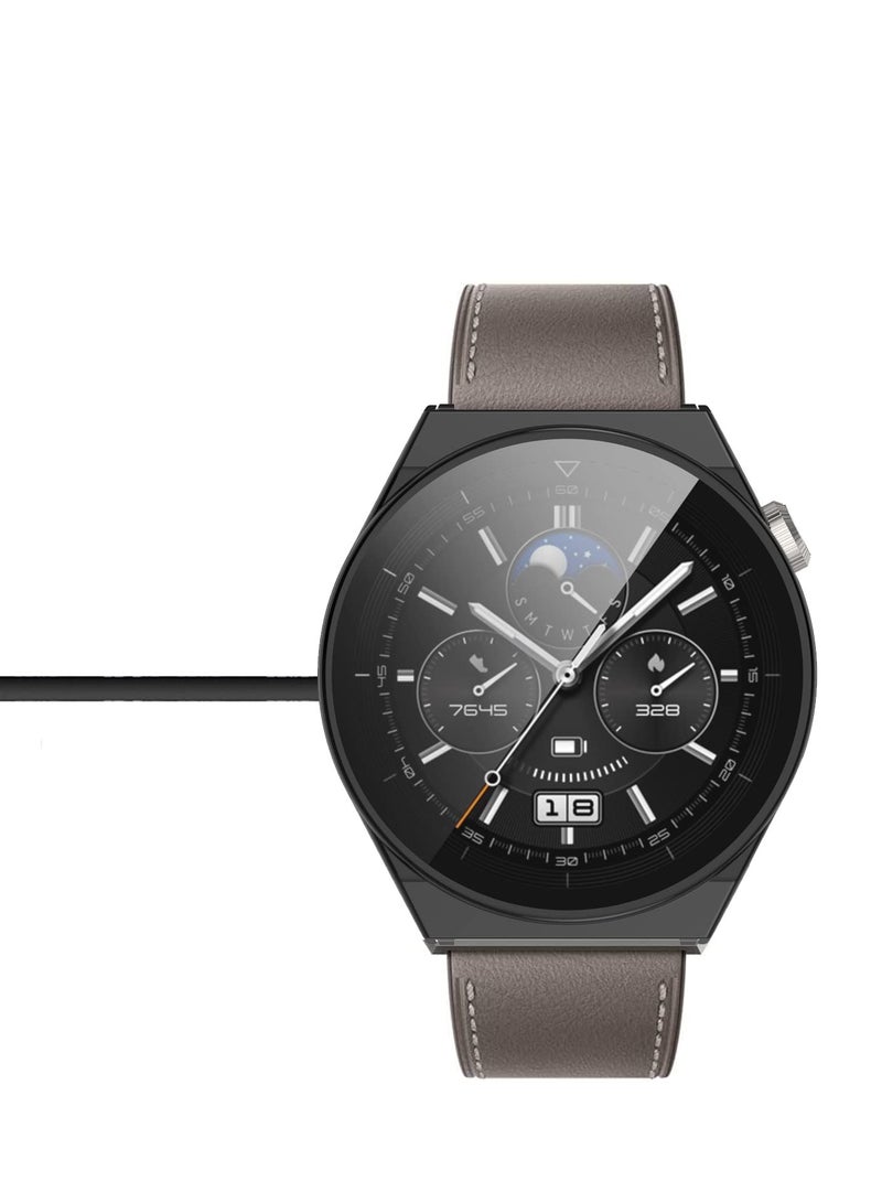 2Pack Ultra-Thin Shockproof Case for Huawei Watch GT3 Pro 46mm, Flexible Anti-Scratch Hard PC Cover with Tempered Glass Screen Protector, Suitable Fit & Stylish Design - Image 4