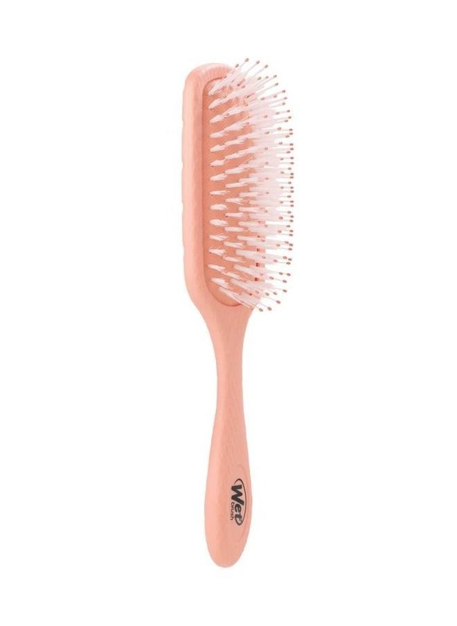 Wet brush Go Green Treatment & Shine, Pink, Shine Brush, Coconut Oil Infused Hairbrush Innovation, Eco Friendly, Biodegradable Material, Shine Enhancement, Natural Oil  - Image 1