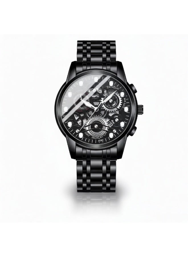 SENO fully automatic waterproof luminous stainless steel watch - Image 1