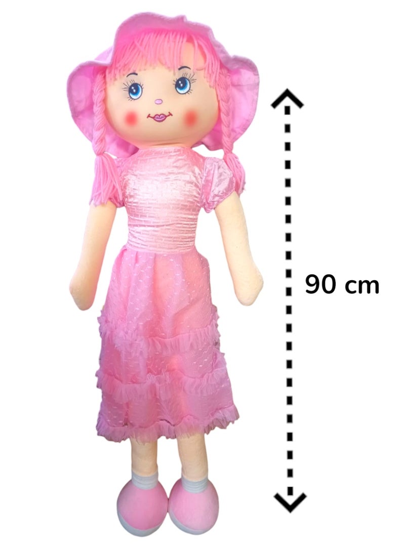 Toy Box Girls Soft Doll First Baby Plush Doll Sleep Hug Buddy Doll Children Toy-90 CM - Image 2