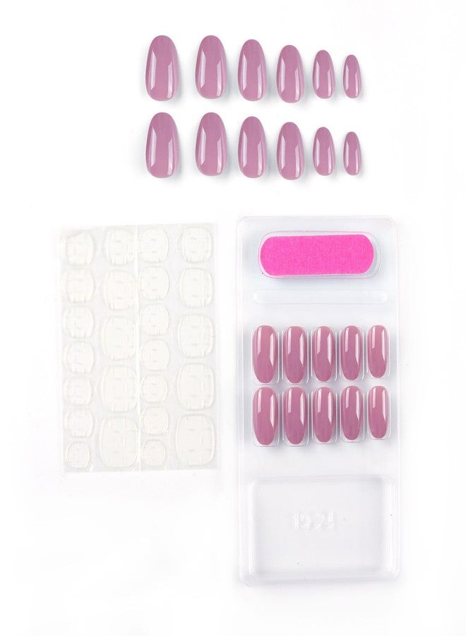 NAILWIND 24 Natural French Short False Nails Acrylic Full Cover Nails,Natural Fake Nails Delicate & Comfortable for Women and Girls (N24, 24 Count -Pack of 1) - Image 3